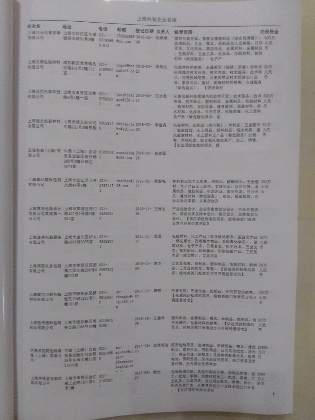 中國包裝企業(yè)黃頁可開展精準(zhǔn)營銷，電話營銷、郵件營銷、傳真營銷等等多管齊下，圓您銷售冠軍夢