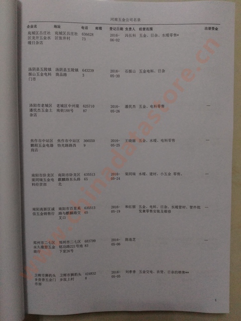 河南五金企業(yè)黃頁可開展精準(zhǔn)營銷，電話營銷、郵件營銷、傳真營銷等等多管齊下，圓您銷售冠軍夢